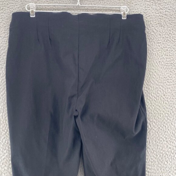 Chicos Pants Womens 2.5 US 14 Black So Slimming Stretch Straight Everyday Casual - Picture 4 of 12